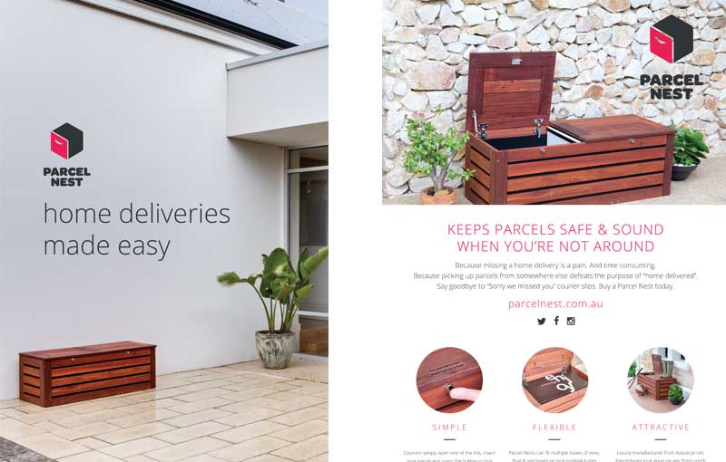 Parcel Nest Brochure design